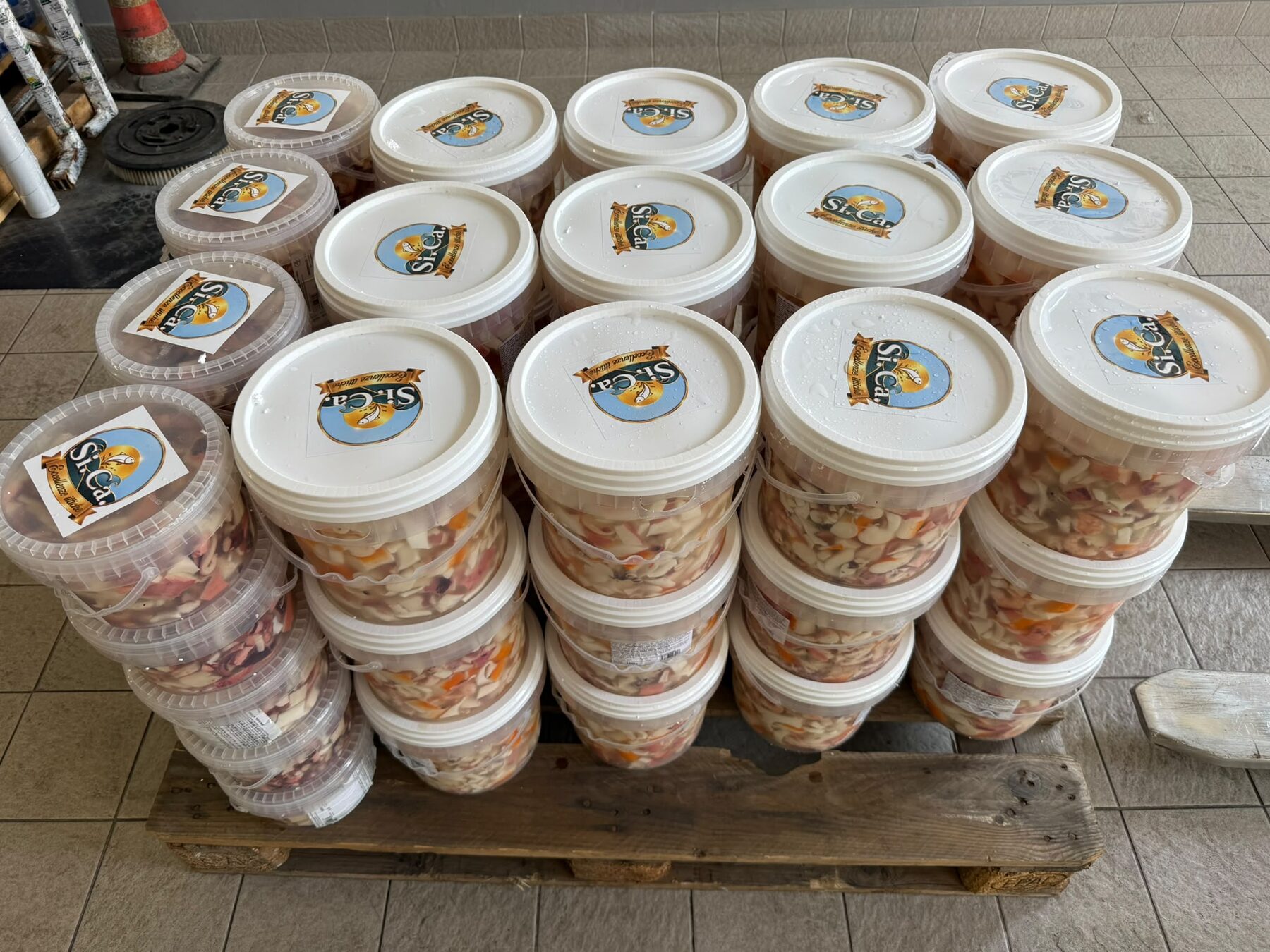 Secchielli di fantasia di mare Si.Ca. pronti per la spedizione